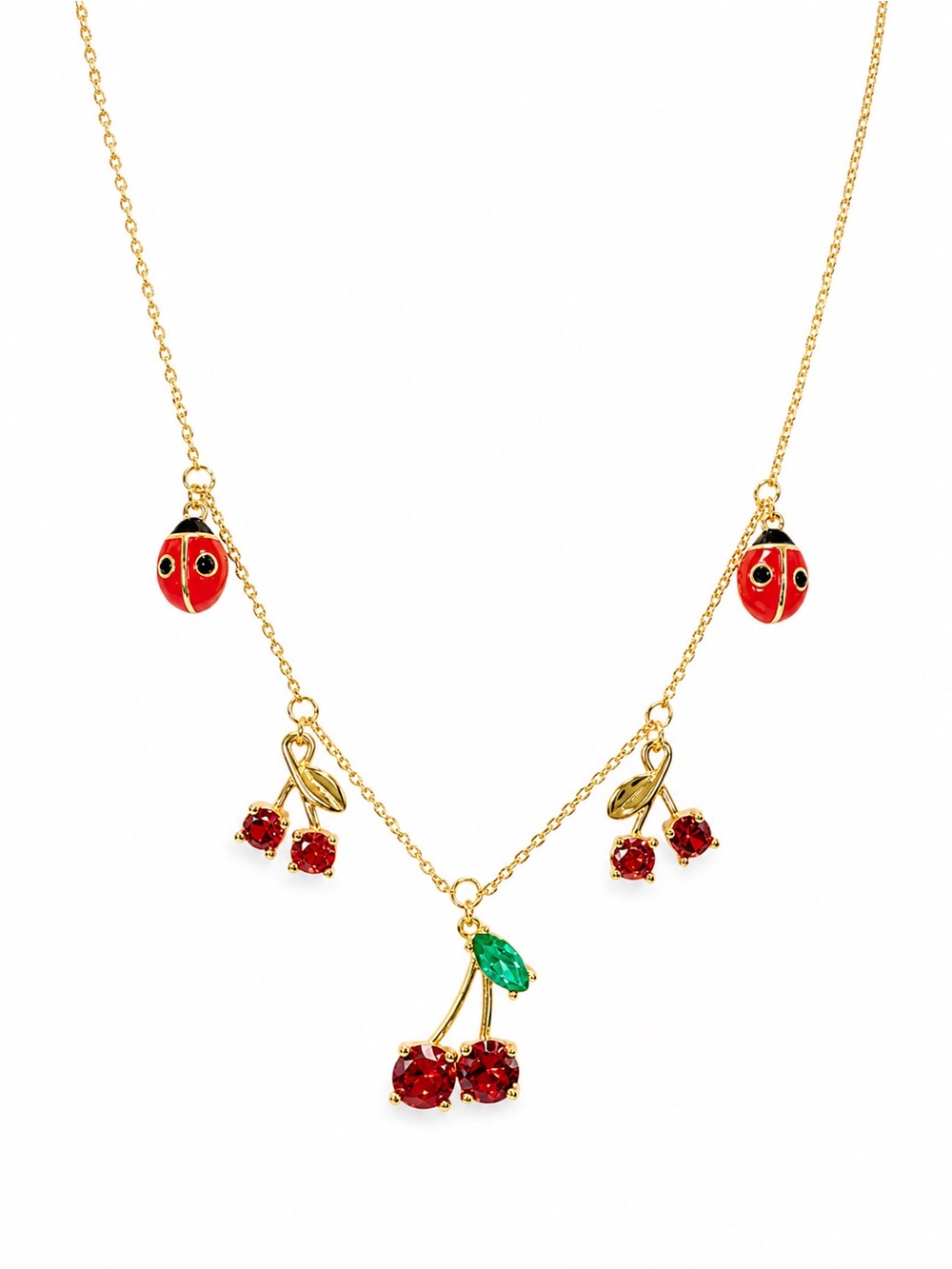 Kate Spade Cherry & Ladybug Charm Necklace